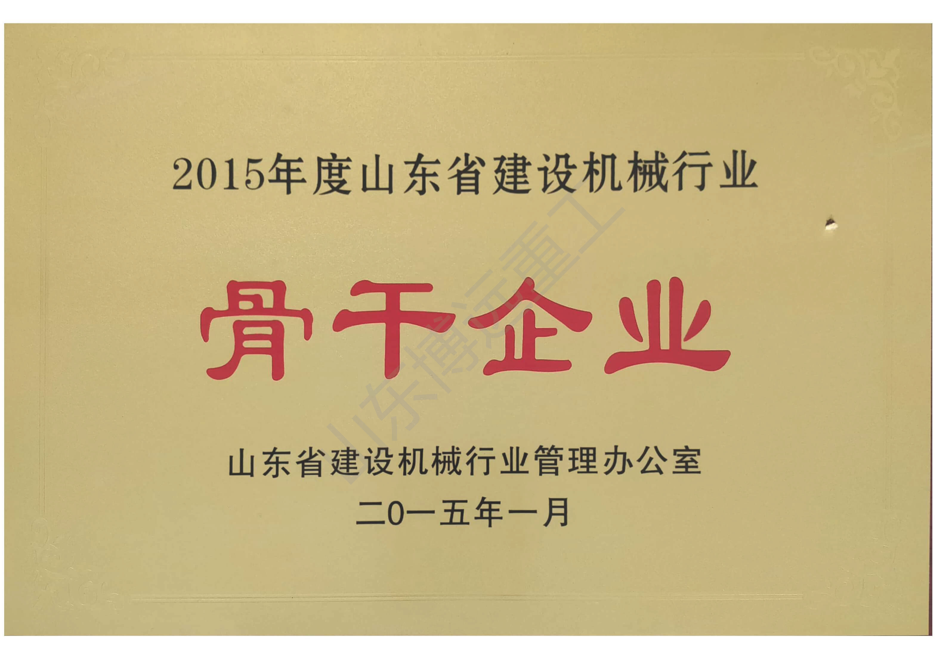 山東省建設(shè)機(jī)械行業(yè)骨干企業(yè)